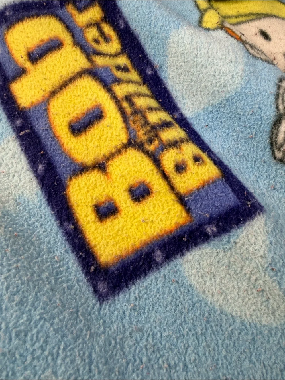 Bob the Builder Fleece Throw Blanket Y2K Vintage Kids Cartoon Bedding 40x50
